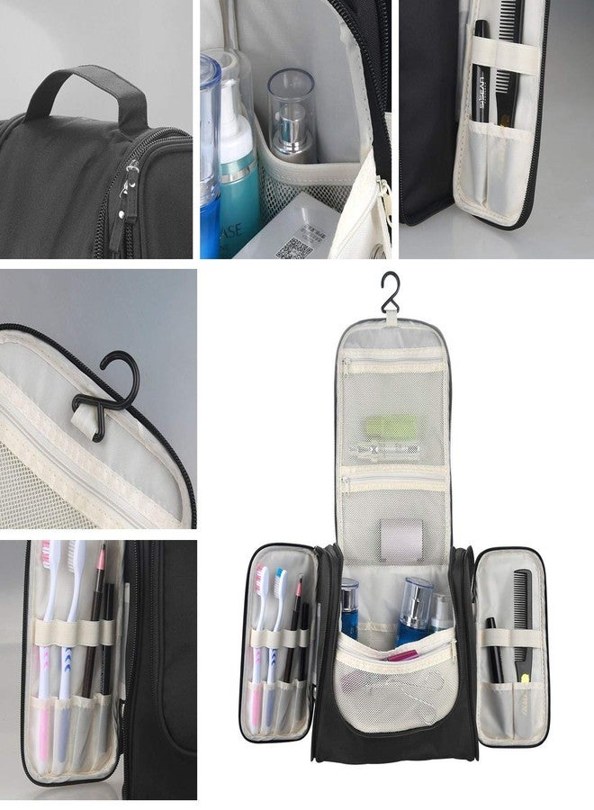 ستايليز حقيبة أدوات تجميل ستايليز للرجال/النساء، مصنوعة من البوليستر 300D، لتنظيم المكياج، مناسبة للسفر (S1402_أسود) - Image 2